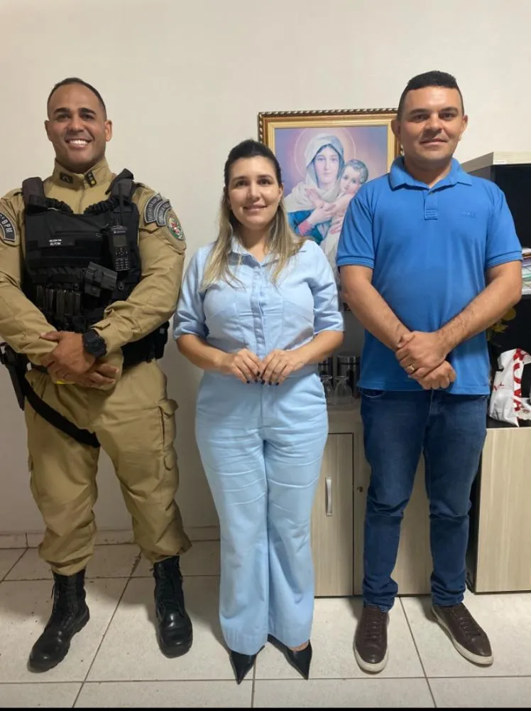 Prefeita Laís Raquel se reúne com Comandante da Companhia de Polícia para alinhar novas ações de segurança pública para Poço de José de Moura