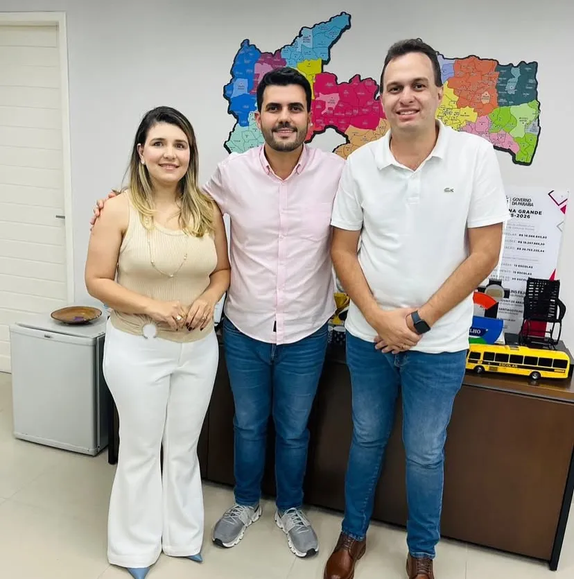Prefeitos Laís Raquel e Espedito Filho se reúnem com Wilson Filho para fortalecer ações na educação 