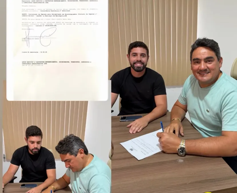 Prefeito Lucas Braga assina ordem de serviço para pavimentação de ruas nos bairros Queimadas e Vila Nova